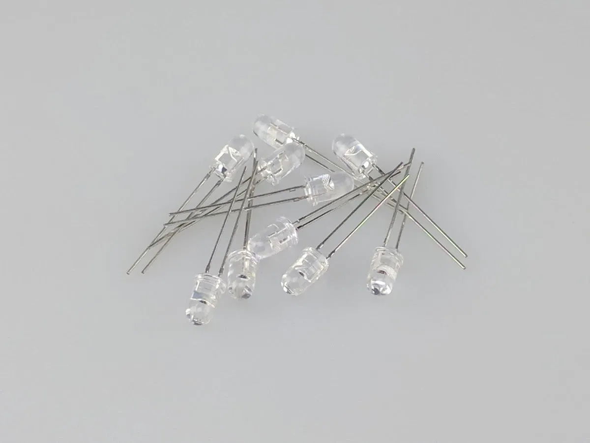 10 Pack of 5mm Ultra Bright GREEN LEDs ~ 2V @ 20mA