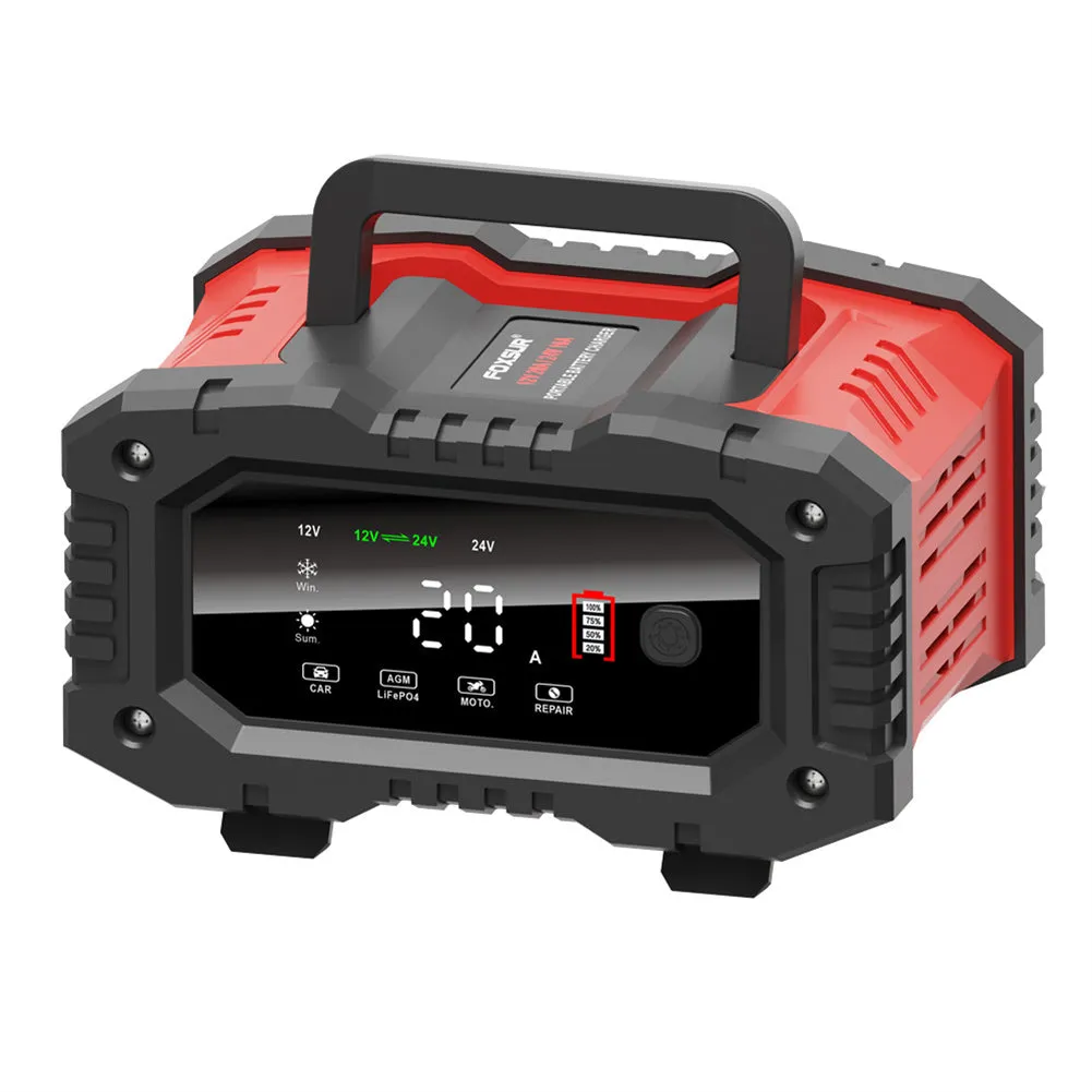 20A Car Battery Charger 12V 24V Automatic Smart Charger Automatic