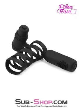 2228M      Double Bullet Tapper with Silicone Spiral Cock Cage