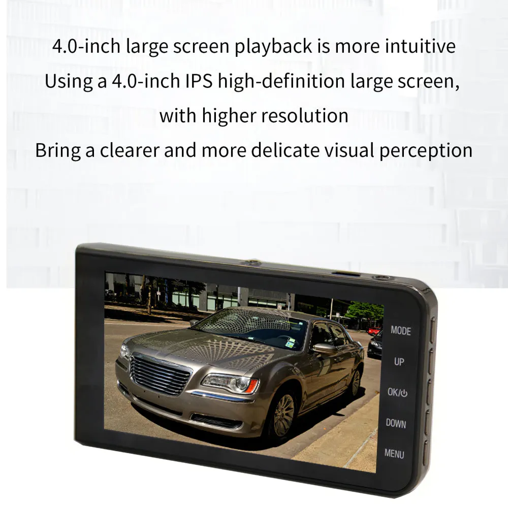 4" 170-Degree Wide-Angle 1080P Dashboard Camera Q-Ca992