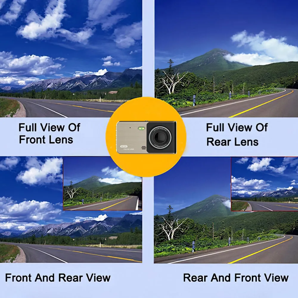 4" 170-Degree Wide-Angle 1080P Dashboard Camera Q-Ca992