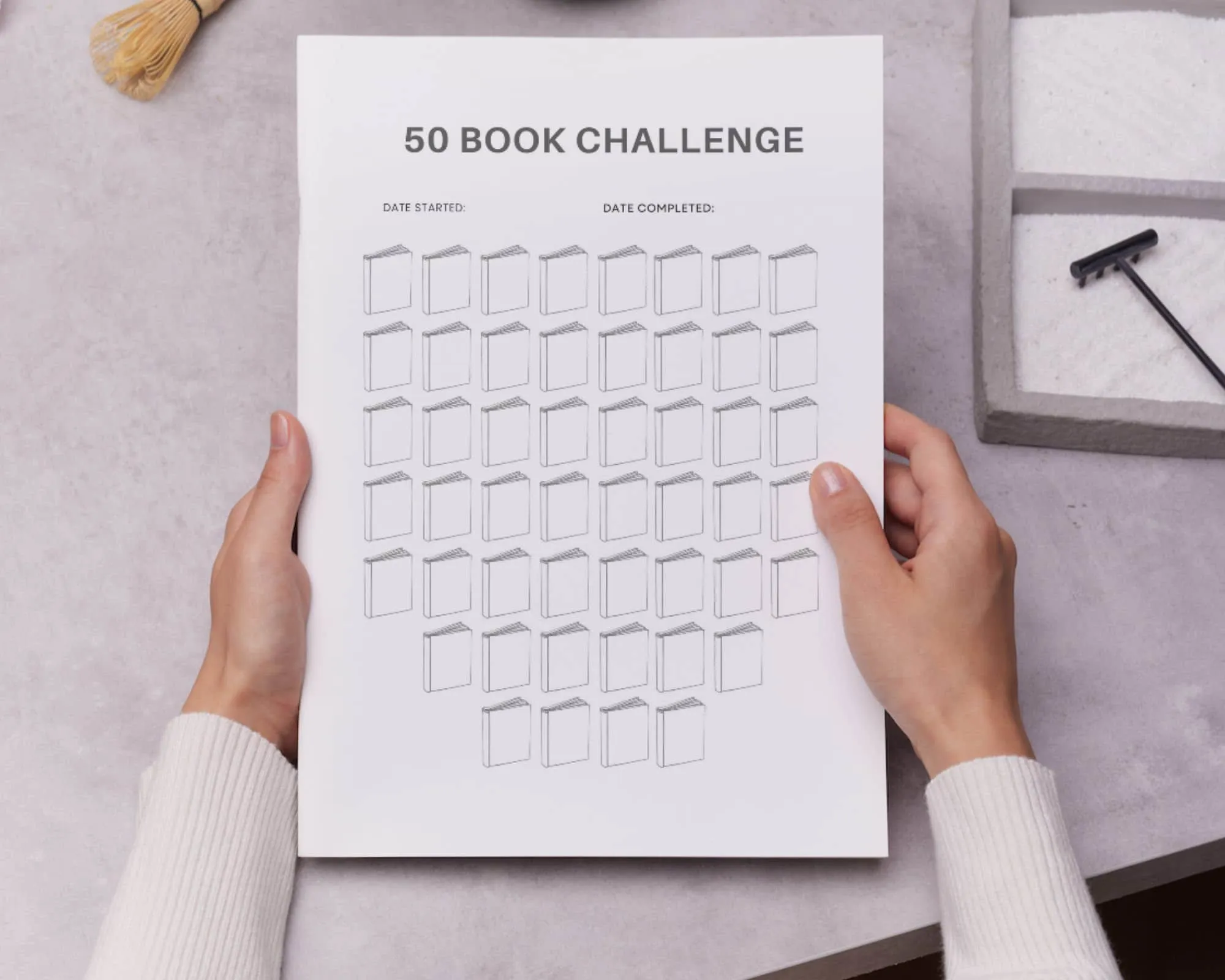 50 Book Reading Challenge Tracker