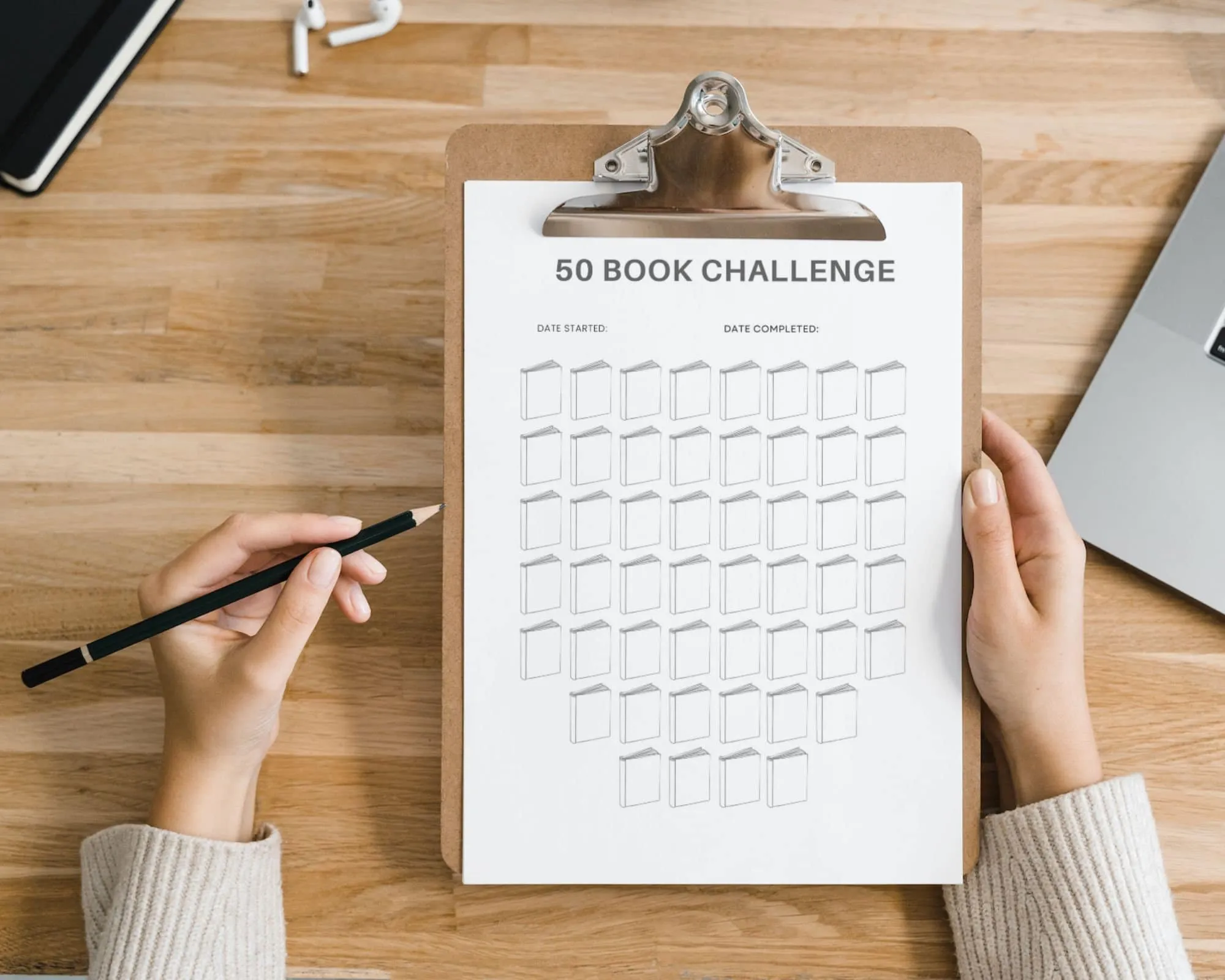 50 Book Reading Challenge Tracker