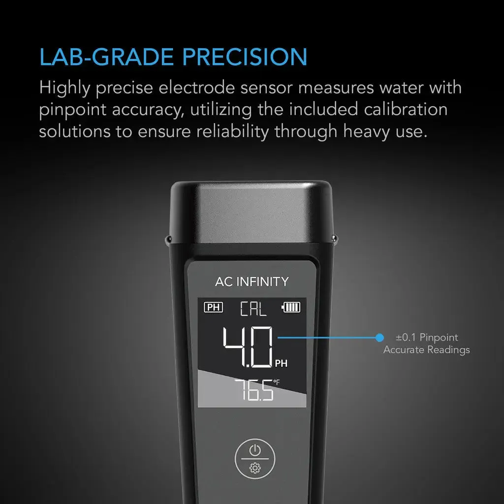 AC Infinity Ph Meter Kit, Ph Pen Tester for Water