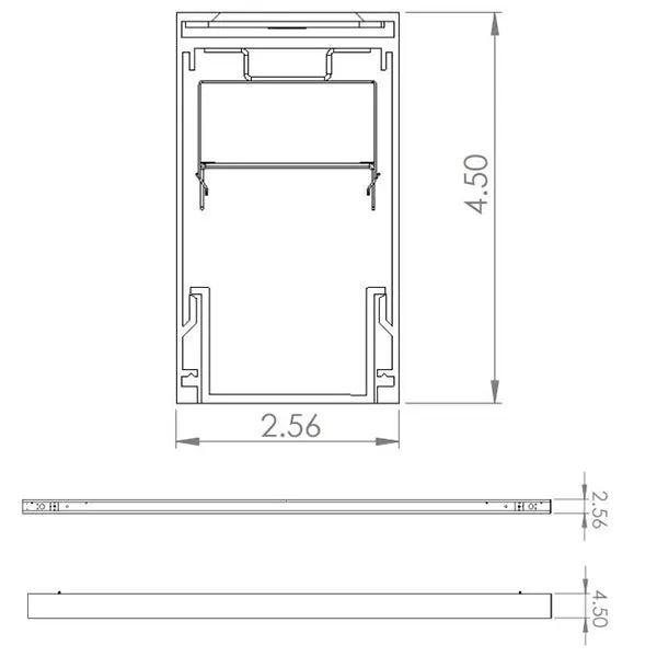 Advantage Environmental Lighting XDL24WM 2.5" X 4.5" Linear Wall Mount