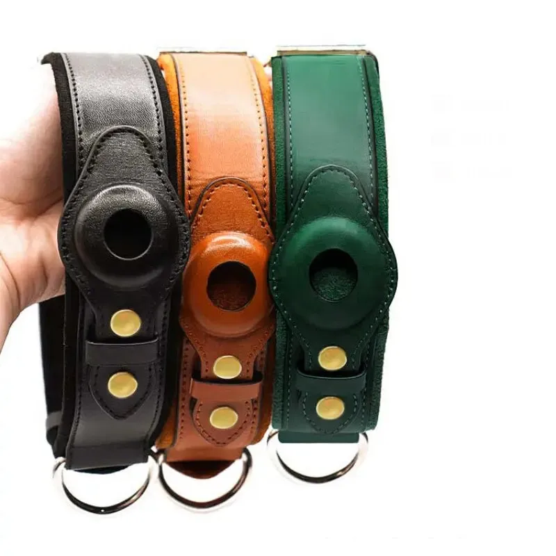 AirTag Leather Collar - Style B