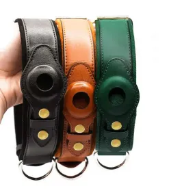 AirTag Leather Collar - Style B