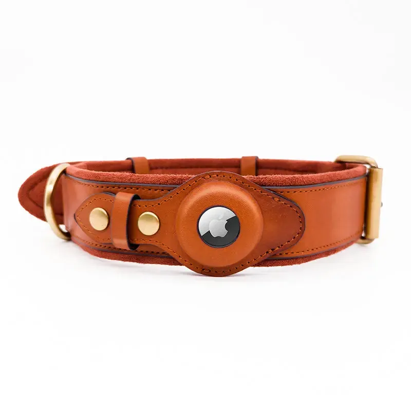 AirTag Leather Collar - Style B