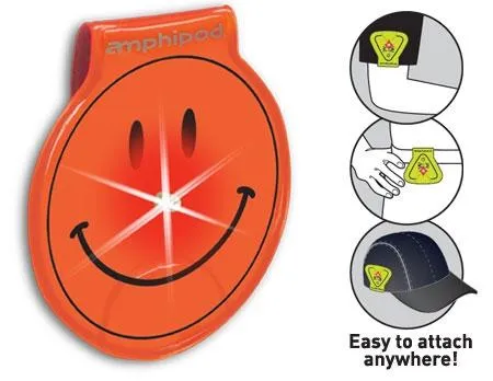 Amphipod Vizlet LED Smiley Wearable Reflector (Single)