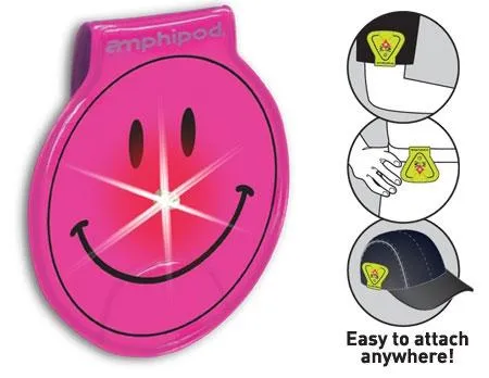 Amphipod Vizlet LED Smiley Wearable Reflector (Single)