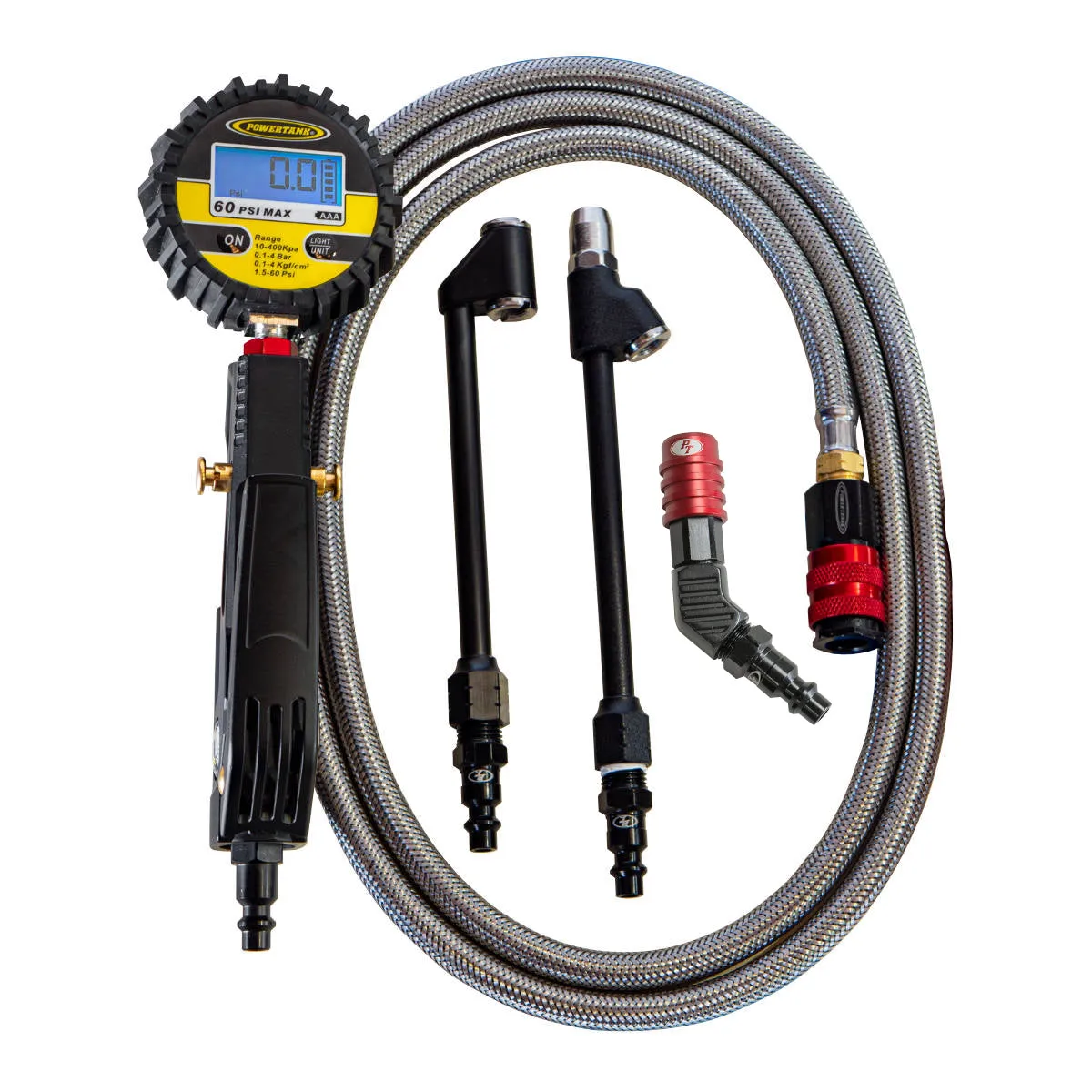 Big Kahuna Digital - Ventoso Tire Inflator with Gauge, 6 ft. Hose, and Quick-Switch Chucks