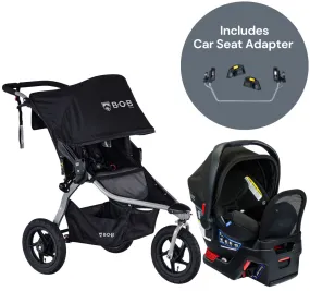 BOB Rambler Jogging Stroller   Britax B-Safe Gen2 FlexFit  Travel System Bundle - Black / Jet