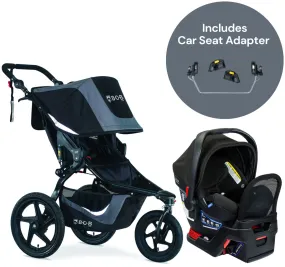 BOB Revolution Flex 3.0   Britax B-Safe Gen2 FlexFit  Travel System Bundle - Graphite Black / Jet