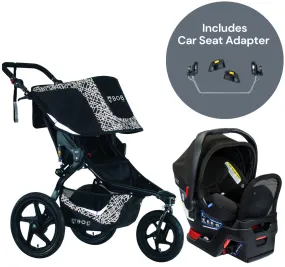 BOB Revolution Flex 3.0   Britax B-Safe Gen2 FlexFit  Travel System Bundle - Lunar Black / Jet