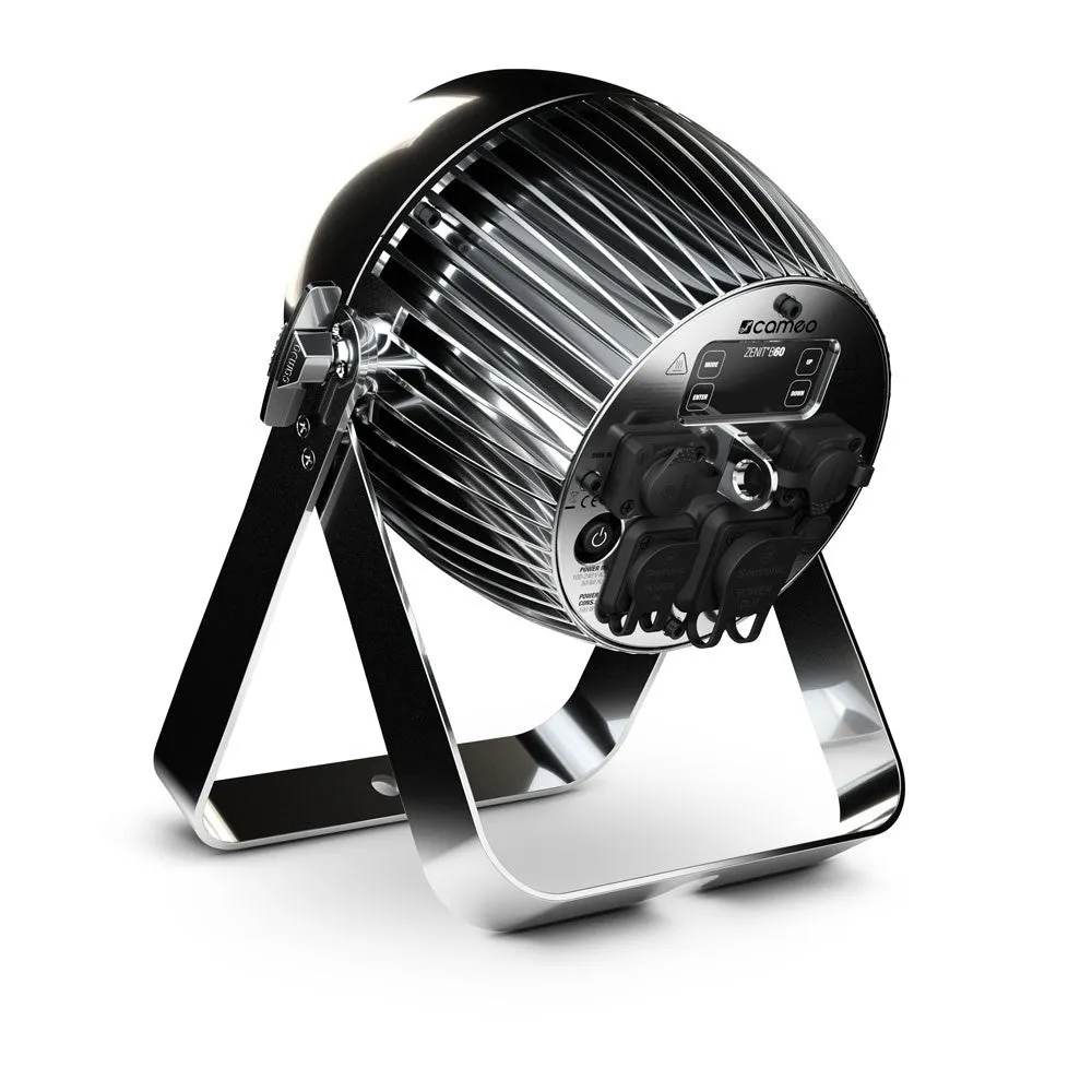 Cameo Pro CLZB60CLSD ZENIT B60 Battery Powered 4 X 15W RGBW LED Outdoor PAR Light IP65 (Chrome)