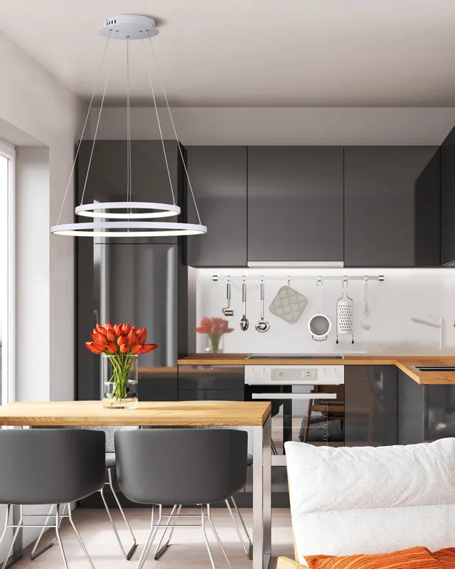 Canarm LEXIE LED White Chandelier