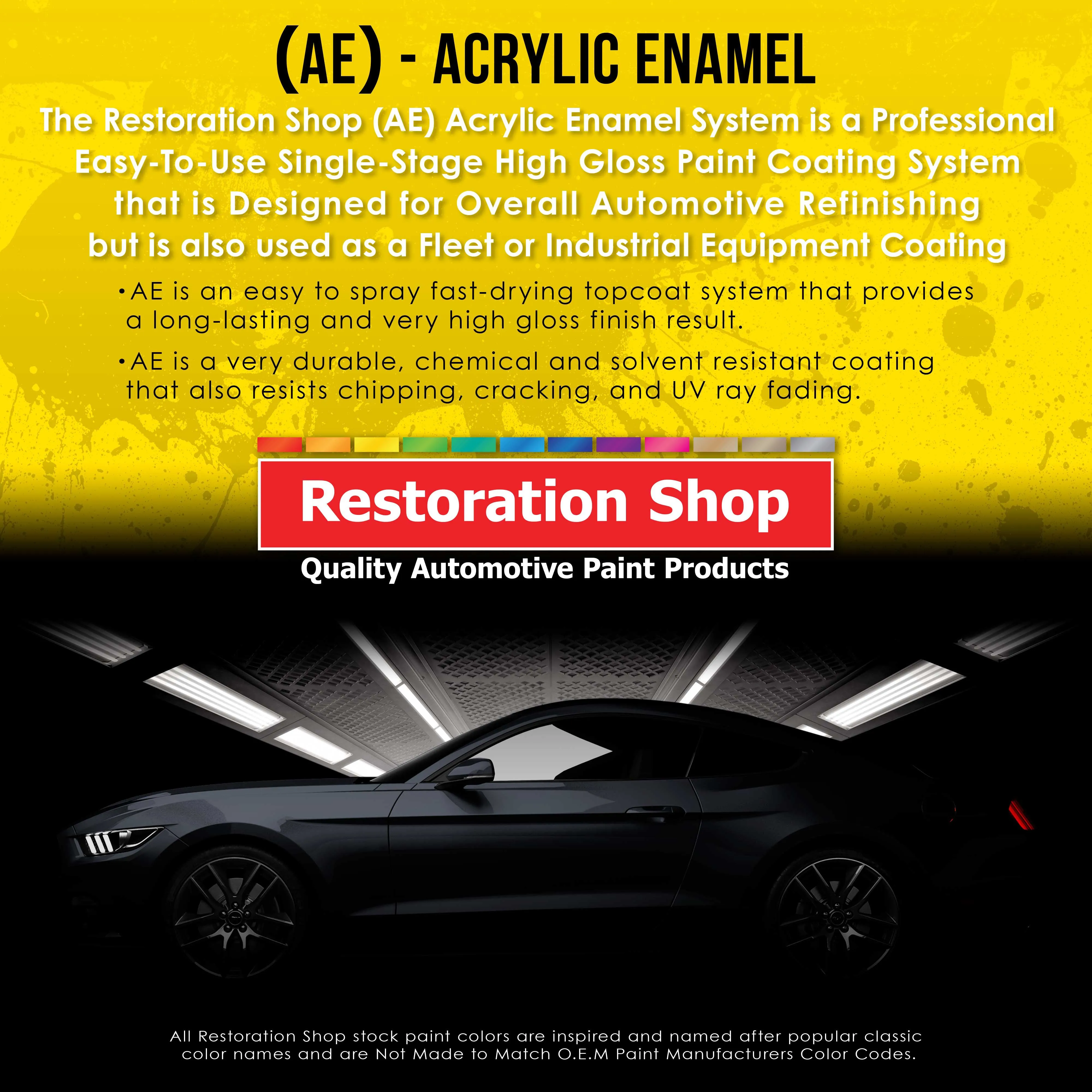 Cashmere Gold Metallic Acrylic Enamel Auto Paint - Complete Gallon Paint Kit - Professional Single Stage Automotive Car Coating, 8:1 Mix Ratio 2.8 VOC