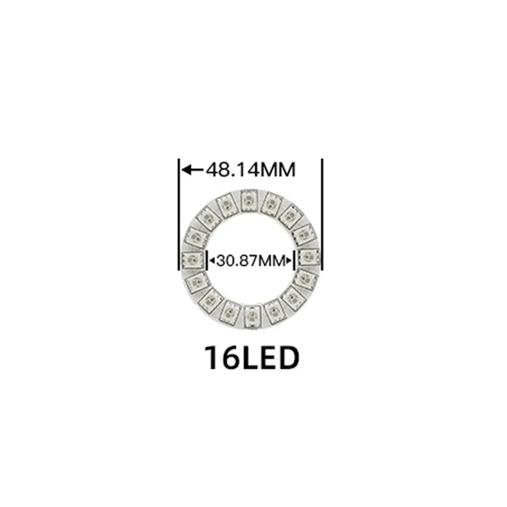 Circle LED Angel Ring Individually Addressable 4Pin Pixels Round Module 5050 RGB DIY LED Project Multicolor