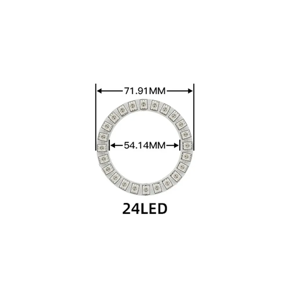 Circle LED Angel Ring Individually Addressable 4Pin Pixels Round Module 5050 RGB DIY LED Project Multicolor