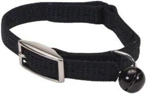 Coastal Pet Sassy Snagproof Nylon Safety Cat Collar Black - 10"L x 3/8"W
