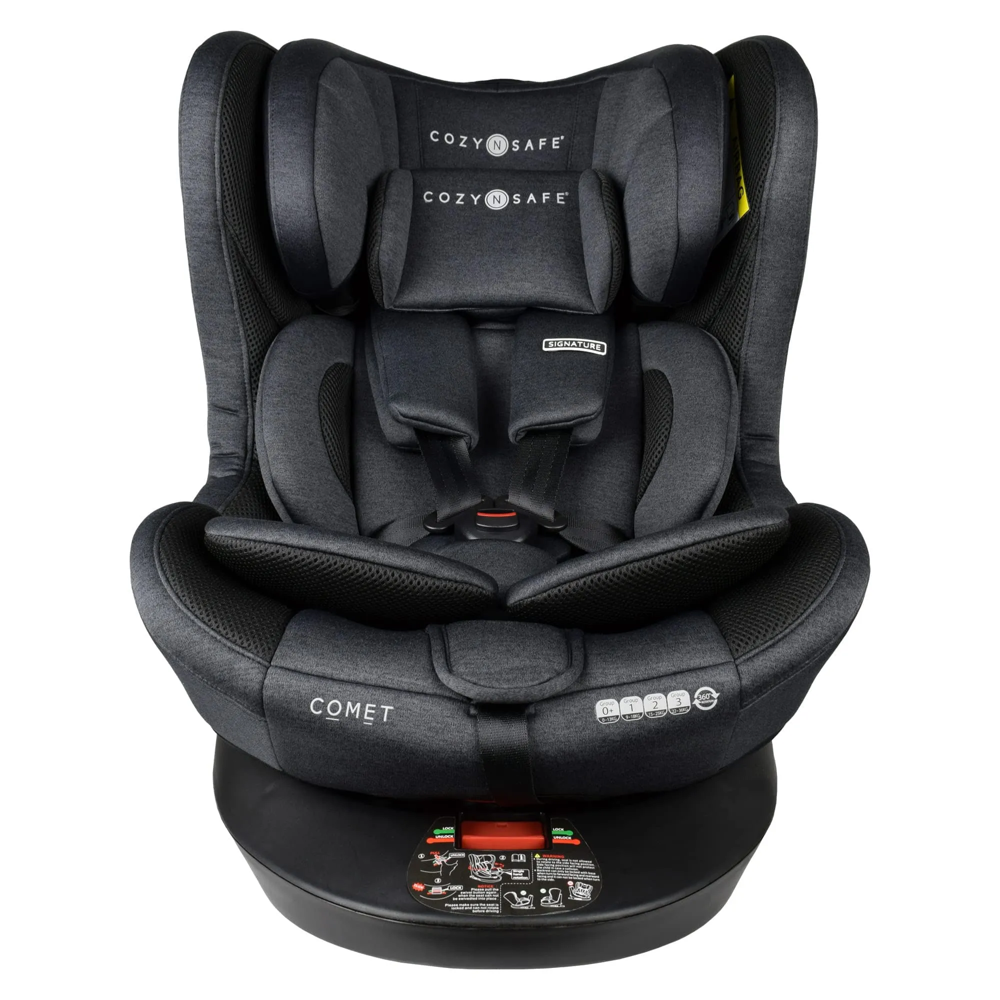 Cozy N Safe Comet i-Size 360° Rotation Car Seat- Graphite