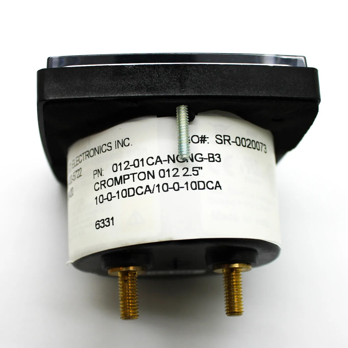 Crompton Saxon Series 012 2.5" Zero Center DC Ammeter 012-01CA-NGNG-B3