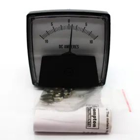 Crompton Saxon Series 012 2.5" Zero Center DC Ammeter 012-01CA-NGNG-B3