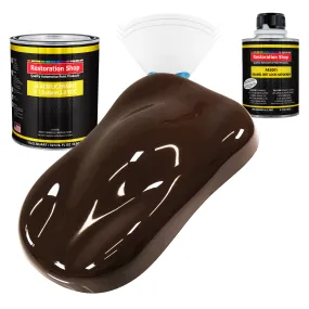 Dakota Brown Acrylic Enamel Auto Paint - Complete Quart Paint Kit - Professional Single Stage Automotive Car Truck Coating, 8:1 Mix Ratio 2.8 VOC