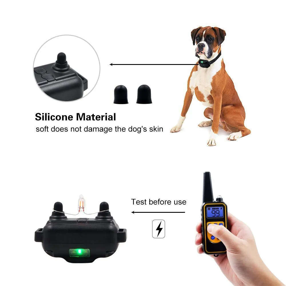 Dog Training Collar Anti-Barking Pet  Training  Electric Shock Training Aids