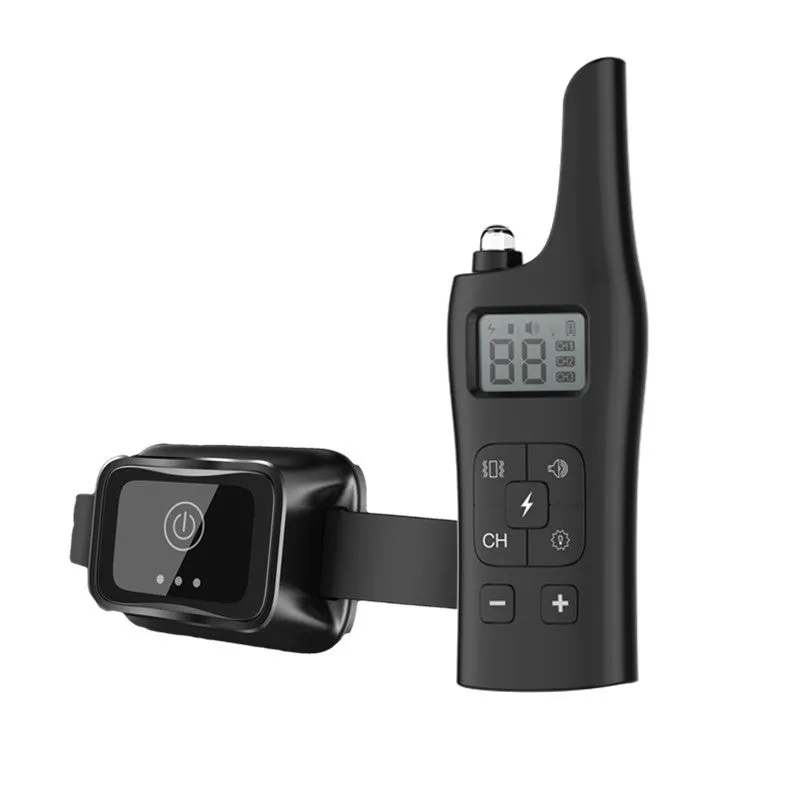 Dog Training Collar Dog Trainer Anti-Barking Remote Control Electric Shock Vibration Warning Electronic Collar Waterproof Training Aids
