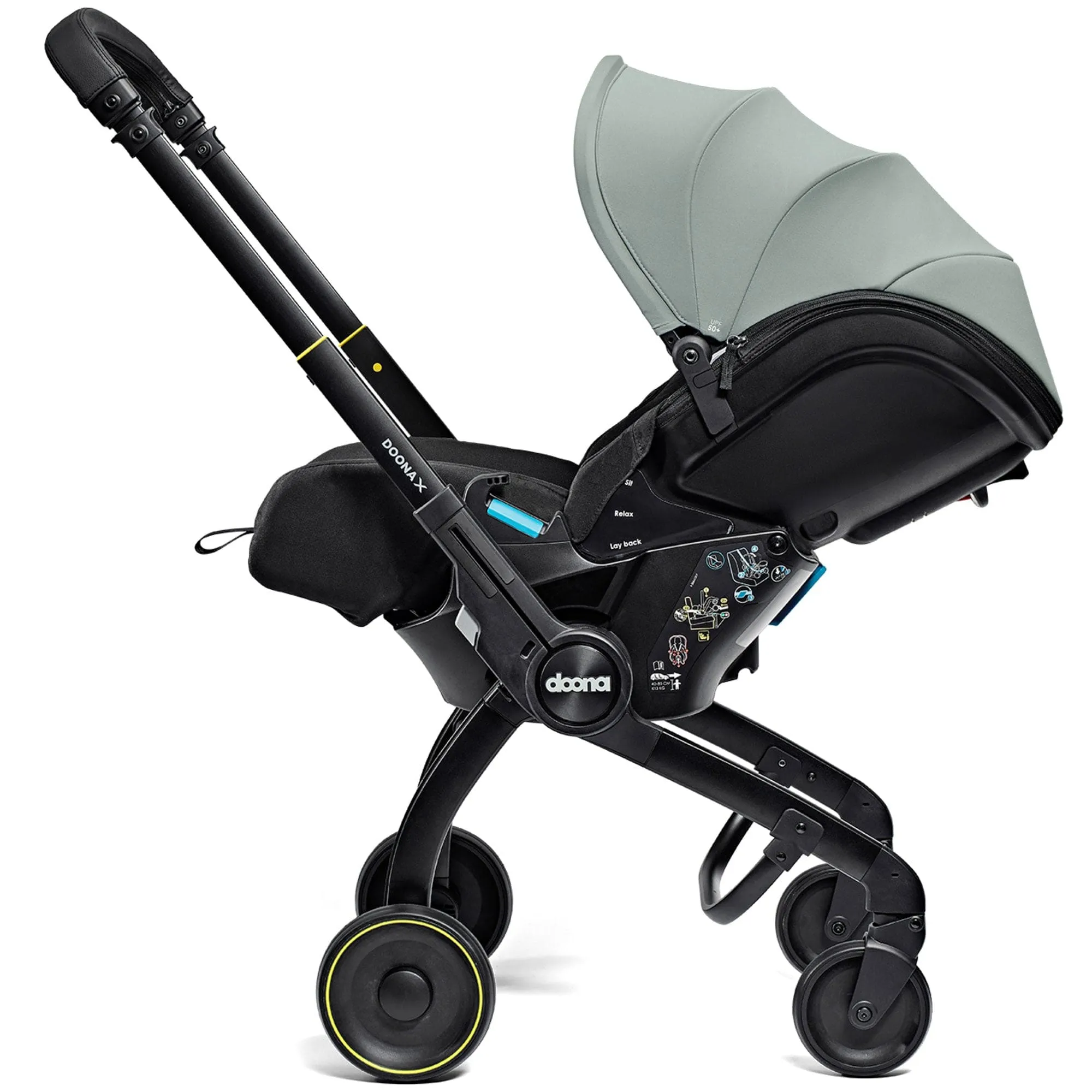 Doona X Infant Car Seat Stroller & X Isofix Base Dusty Sage