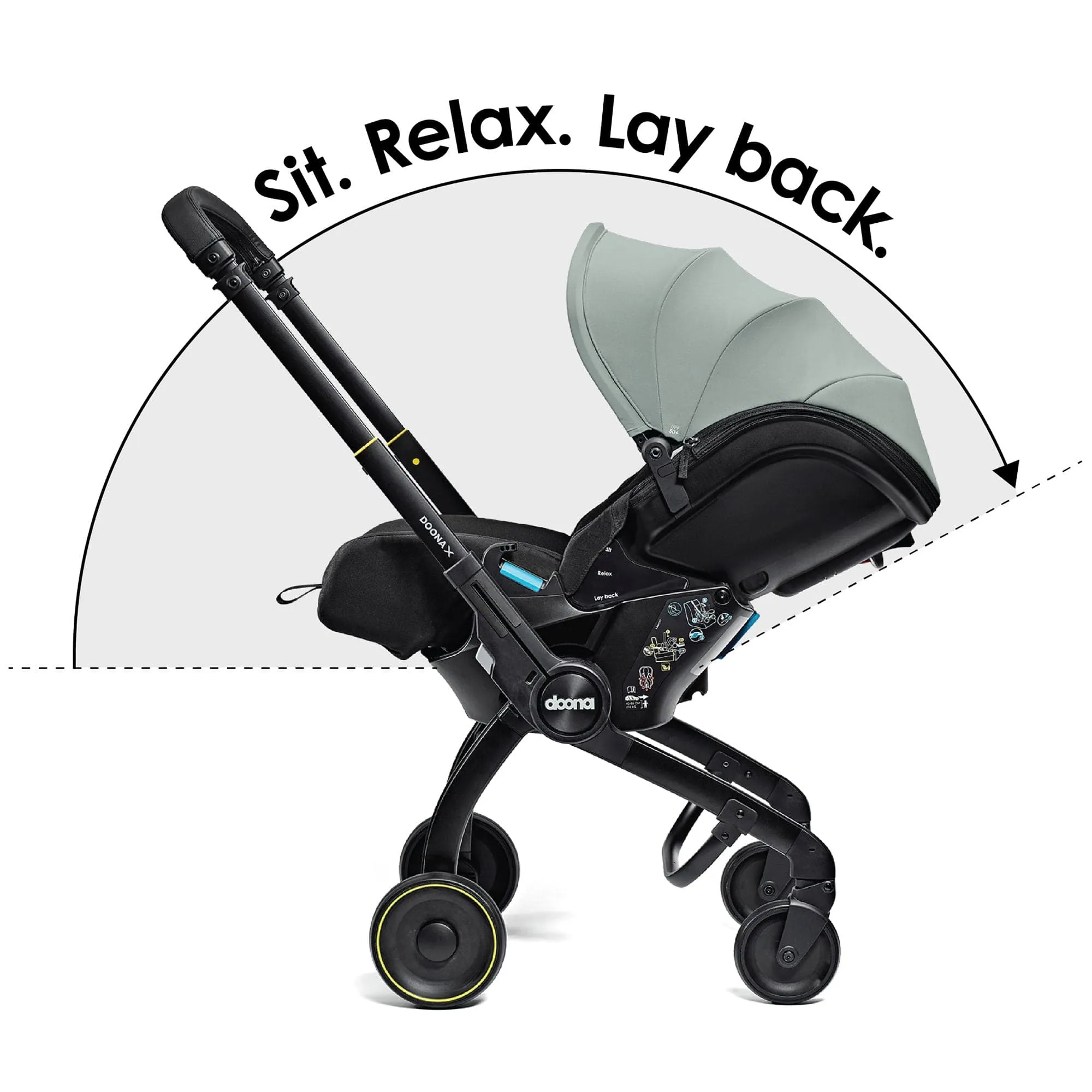 Doona X Infant Car Seat Stroller & X Isofix Base Dusty Sage