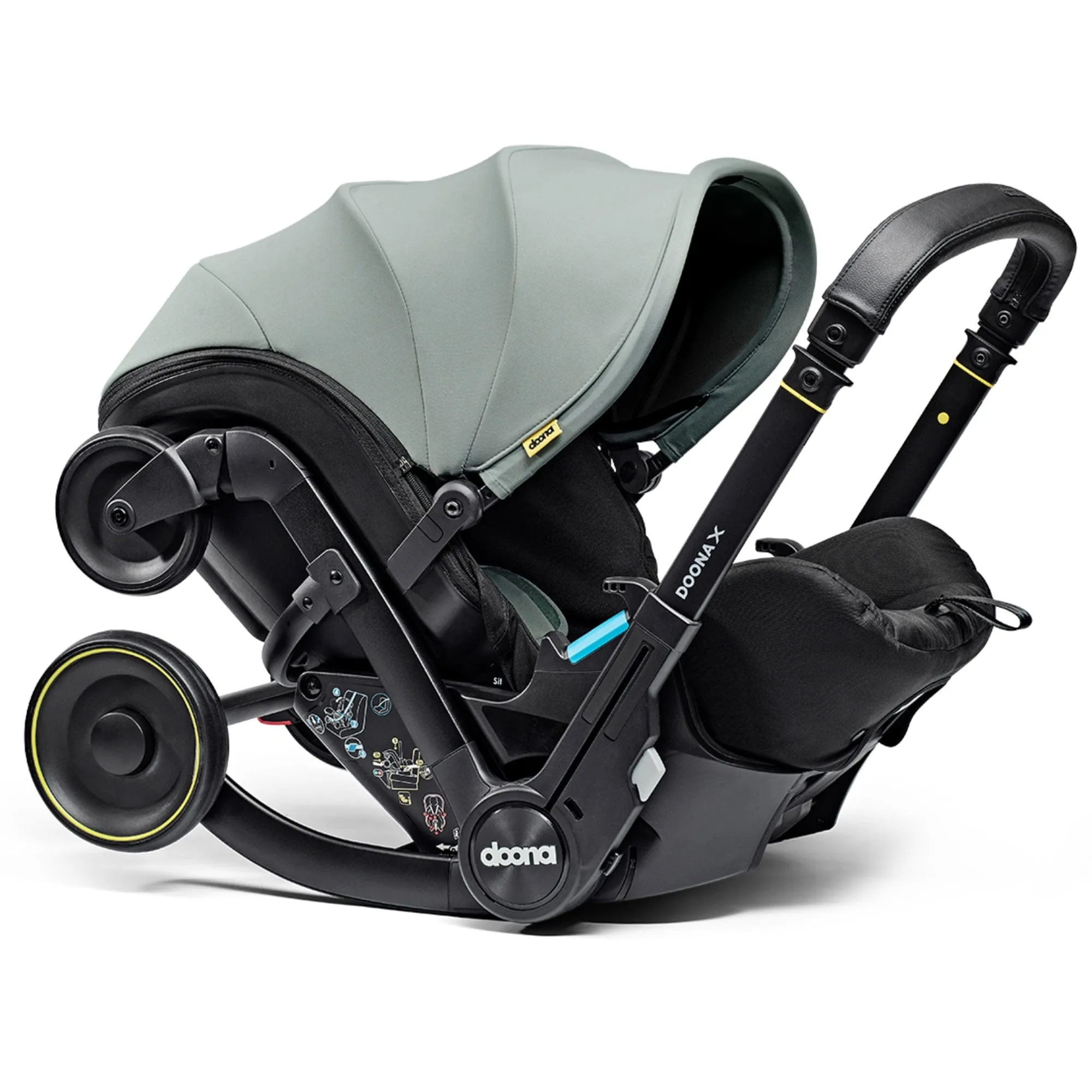 Doona X Infant Car Seat Stroller & X Isofix Base Dusty Sage