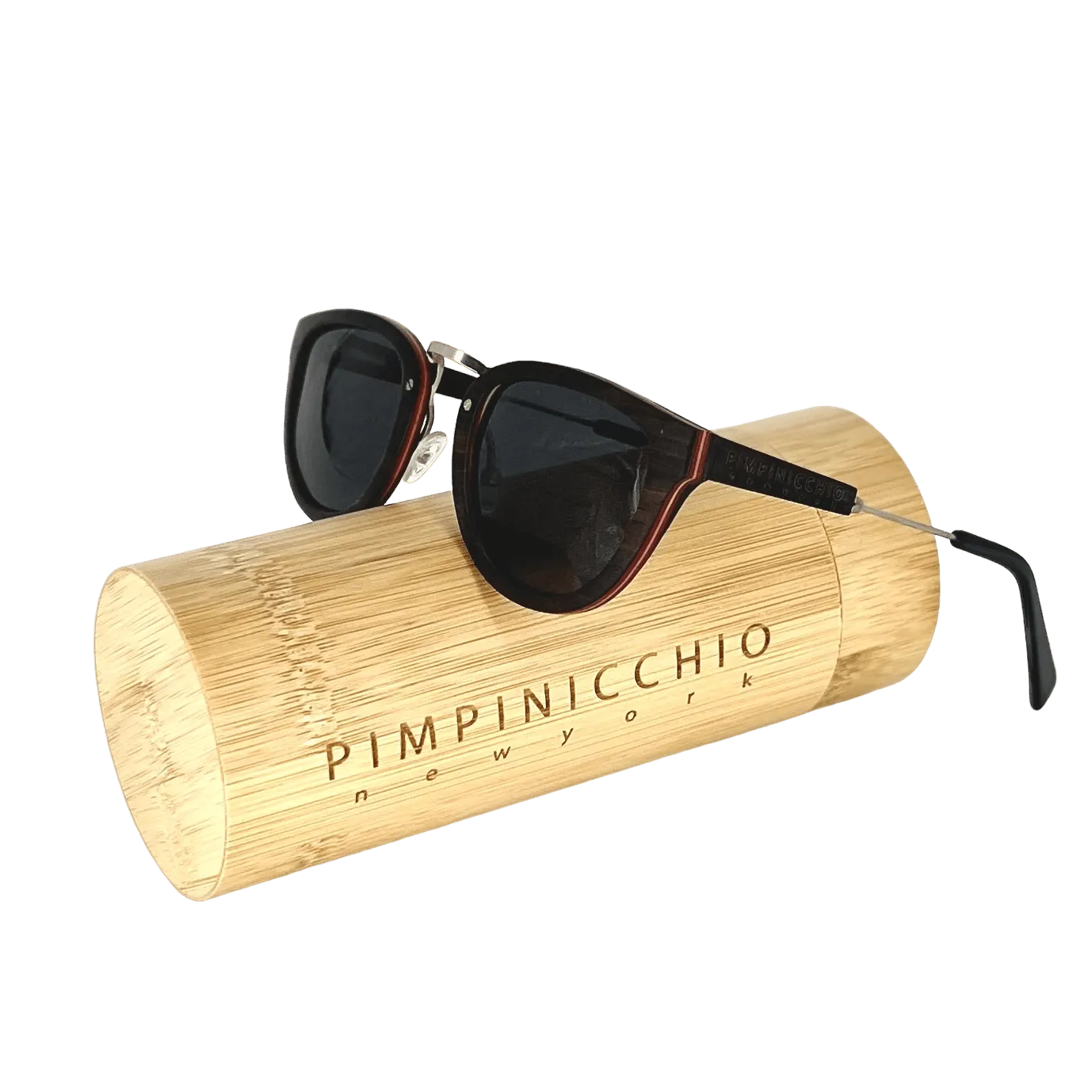 Ebony Wood Sunglasses with Black Lens