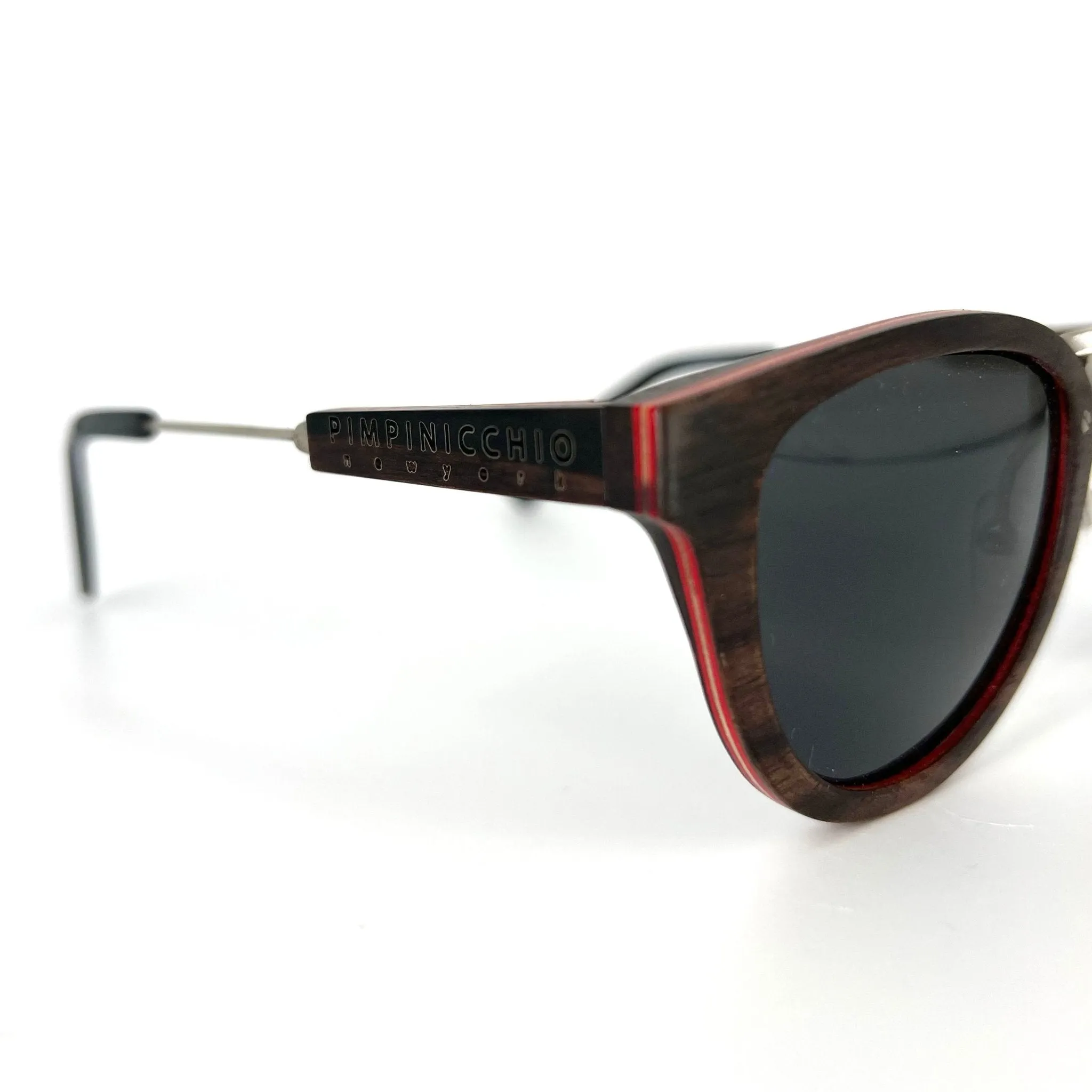 Ebony Wood Sunglasses with Black Lens