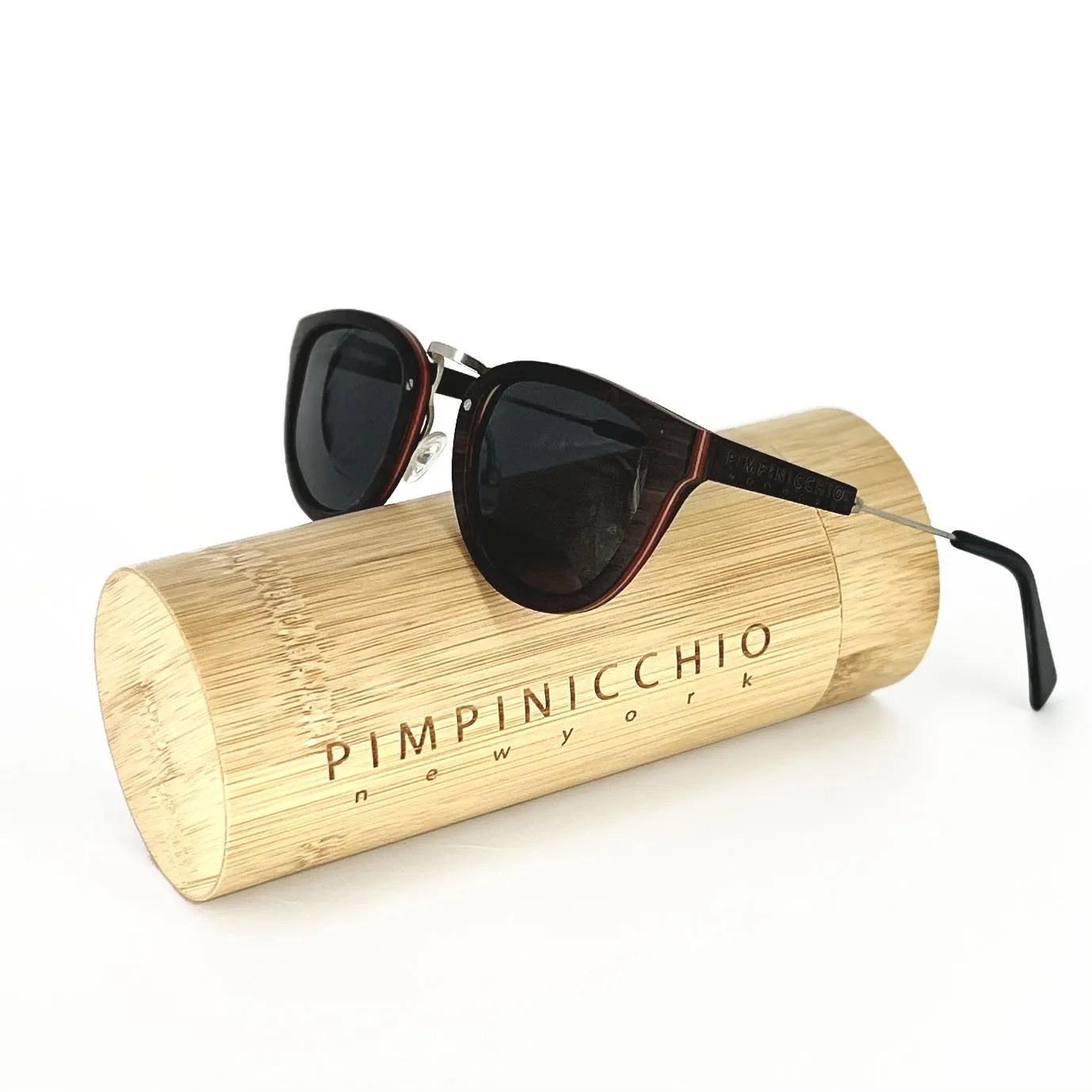 Ebony Wood Sunglasses with Black Lens
