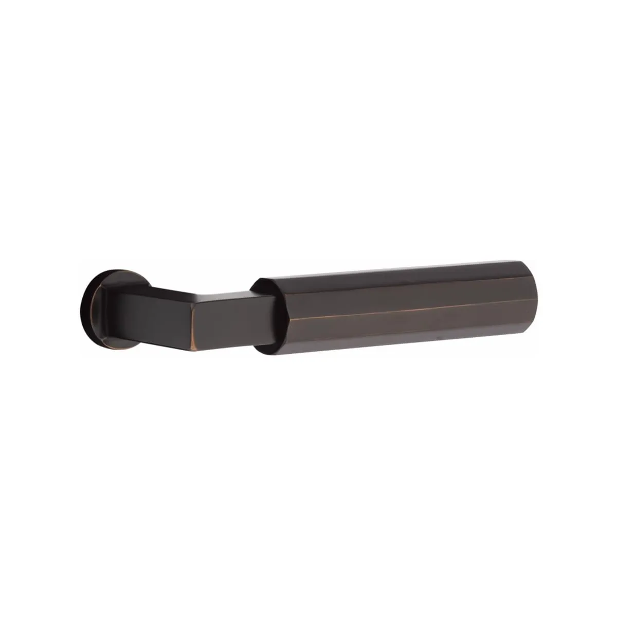 Emtek Single Cylinder Marietta Handleset EMPowered Motorized Smart Lock Upgrade With Select L-Square Faceted Lever