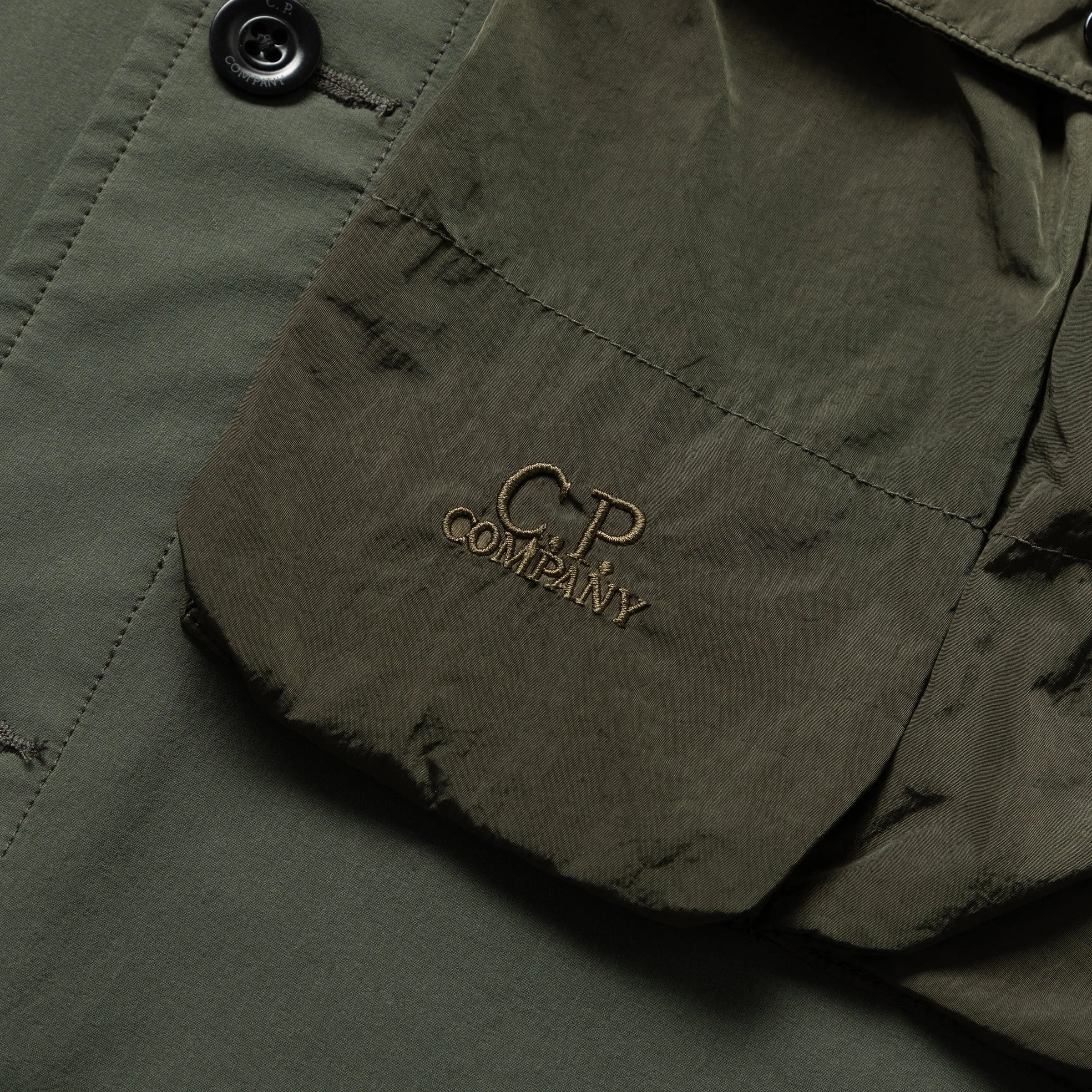 GD SHELL MIXED BUTTONED OVERSHIRT