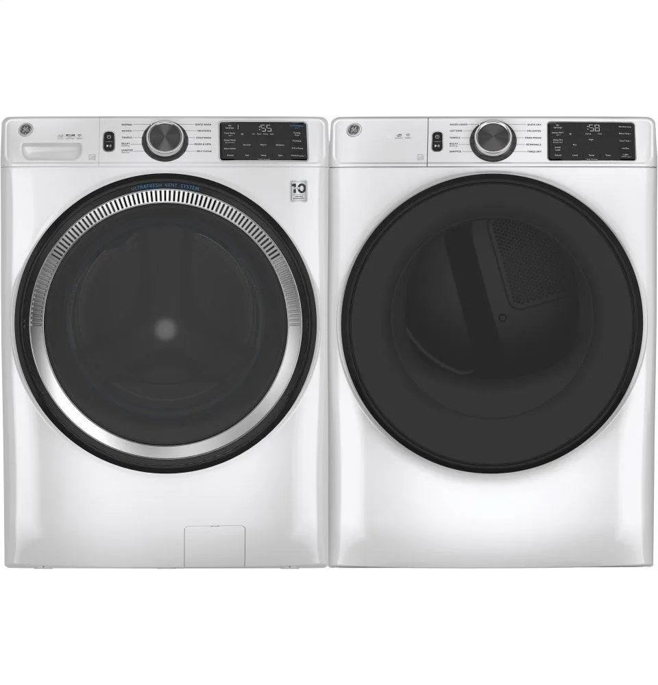 GFV55ESSNWW GE® Long Vent 7.8 cu. ft. Capacity Smart Electric Dryer with Sanitize Cycle