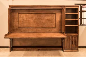 Hidden Murphy Desk Bed with Side Pier