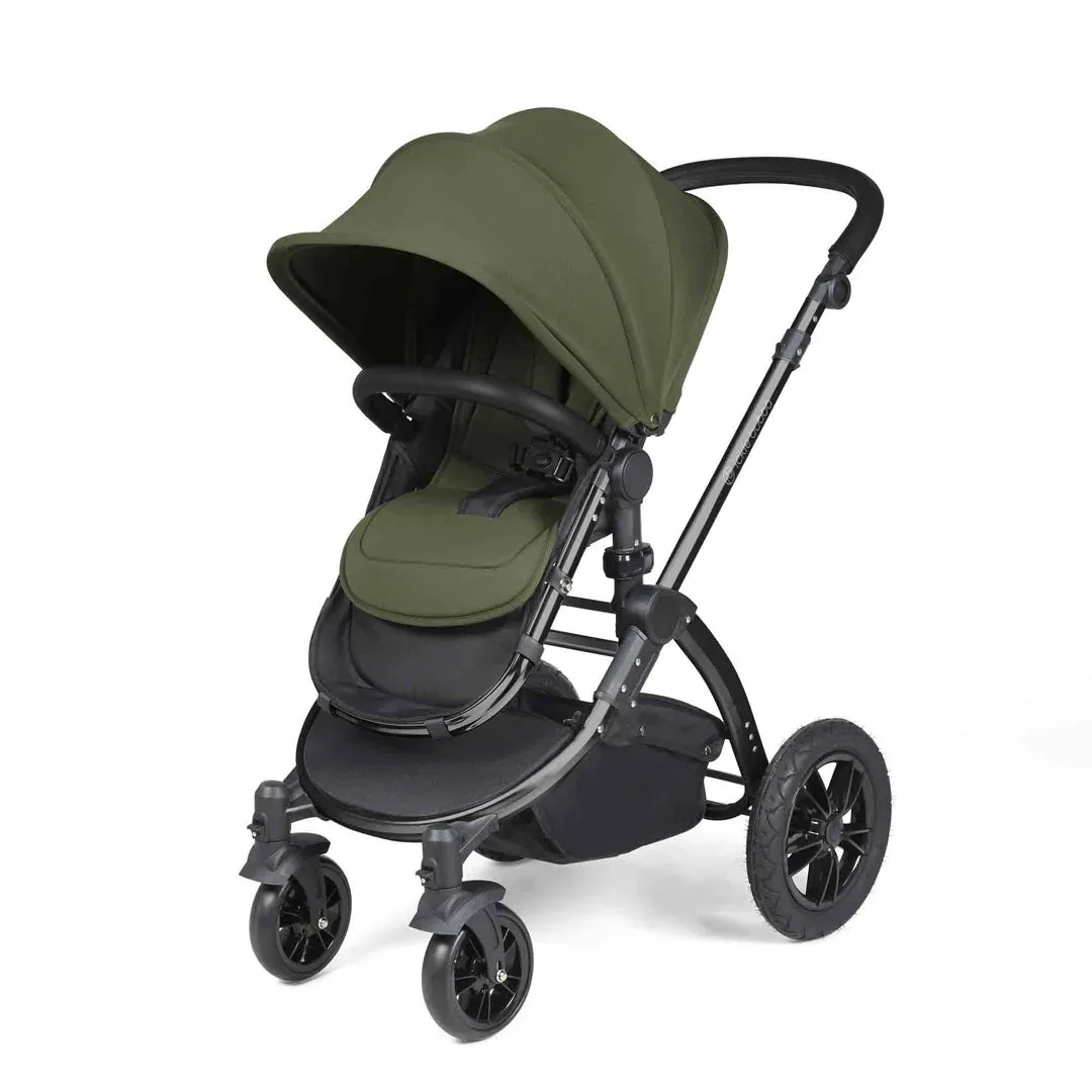 Ickle Bubba Stomp Luxe 12 Piece Travel System with i-Size Cirrus Car Seat & ISOFIX Base  - Woodland