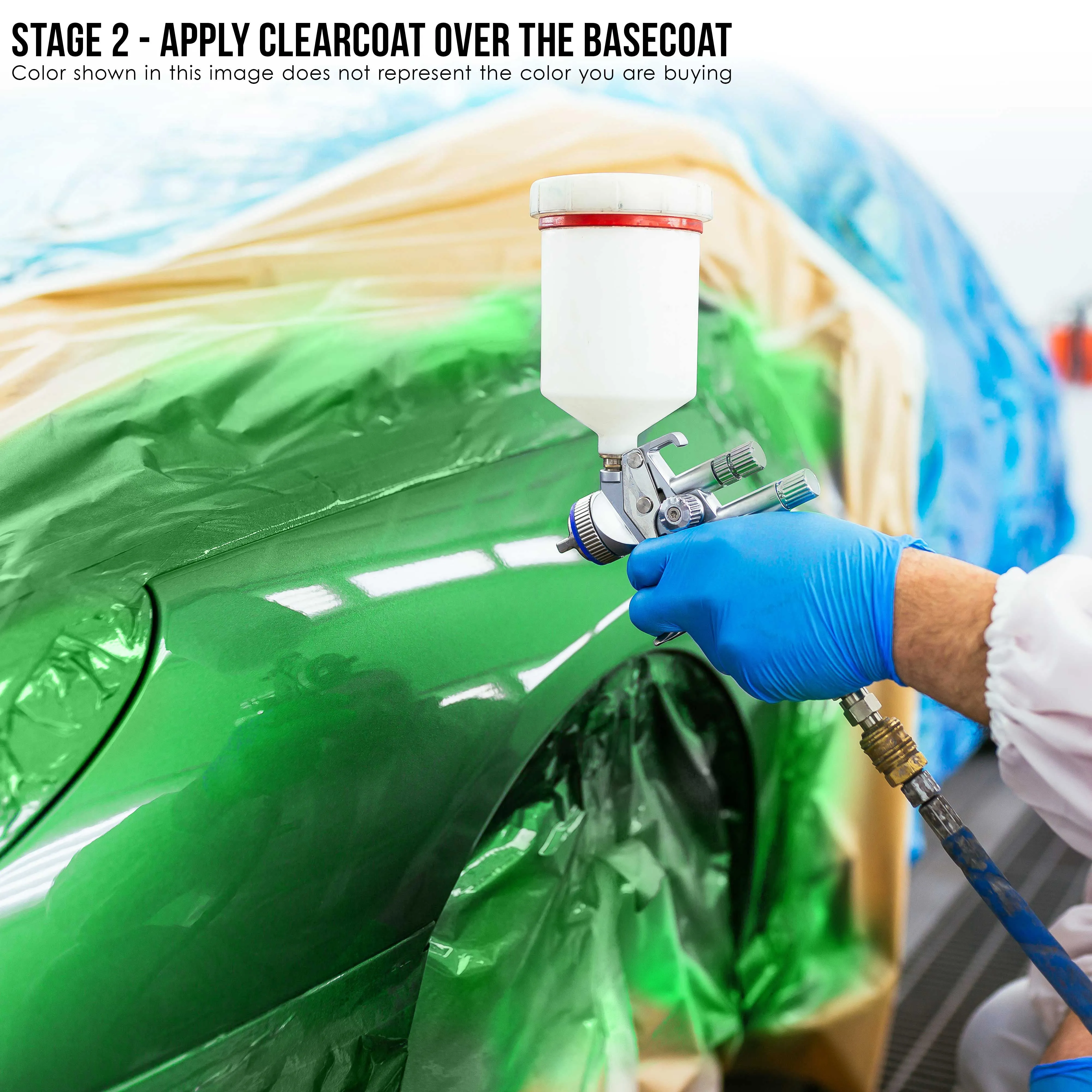 Indy Yellow - LOW VOC Urethane Basecoat Auto Paint - Gallon Paint Color Only - Professional High Gloss Automotive, Car, Truck Refinish Coating