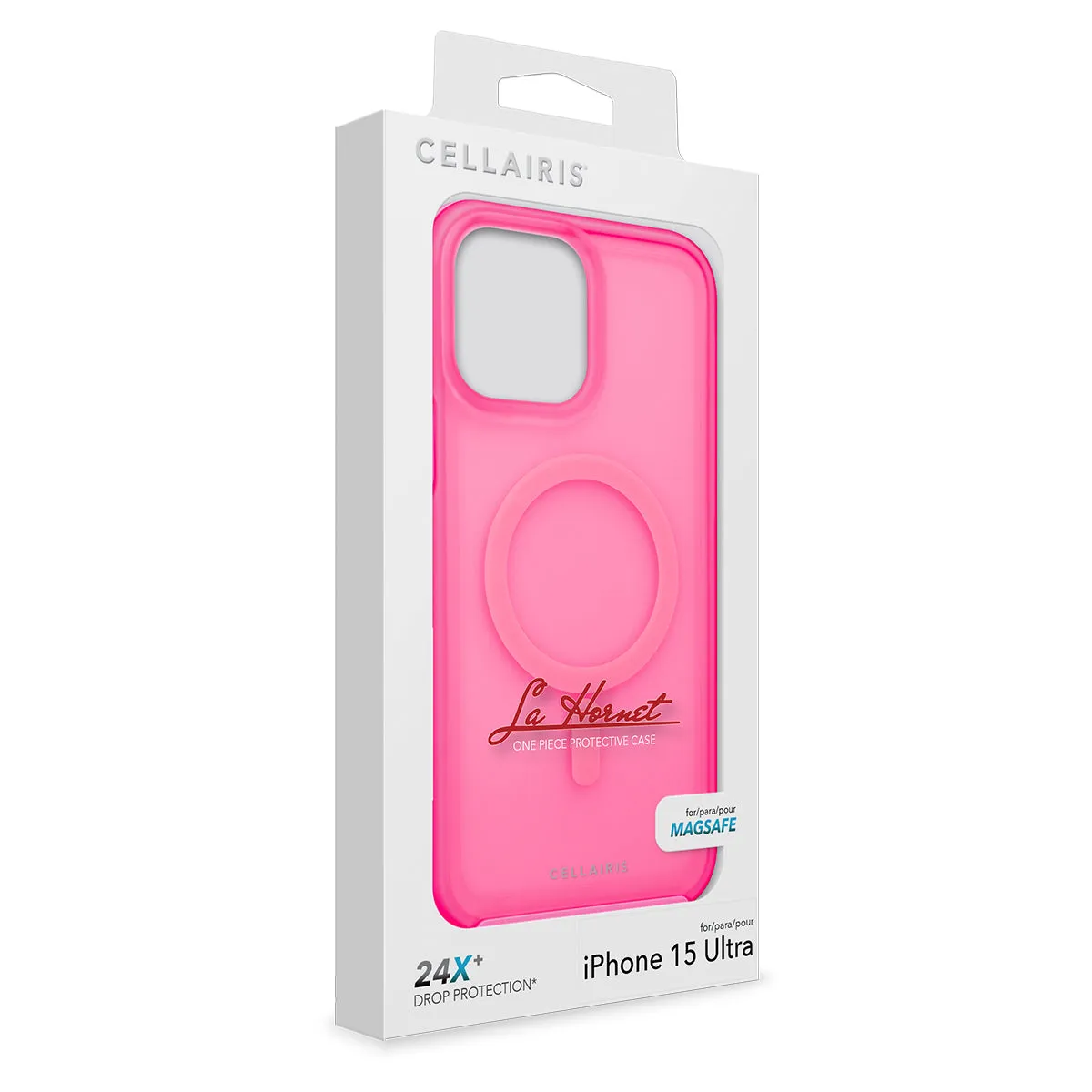La Hornet - iPhone 15 Pro Max Hot Pink Matte w/ MagSafe Case