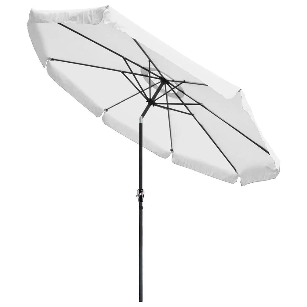 LAGarden 10ft Patio Outdoor Market Umbrella Tilt Multiple Colors