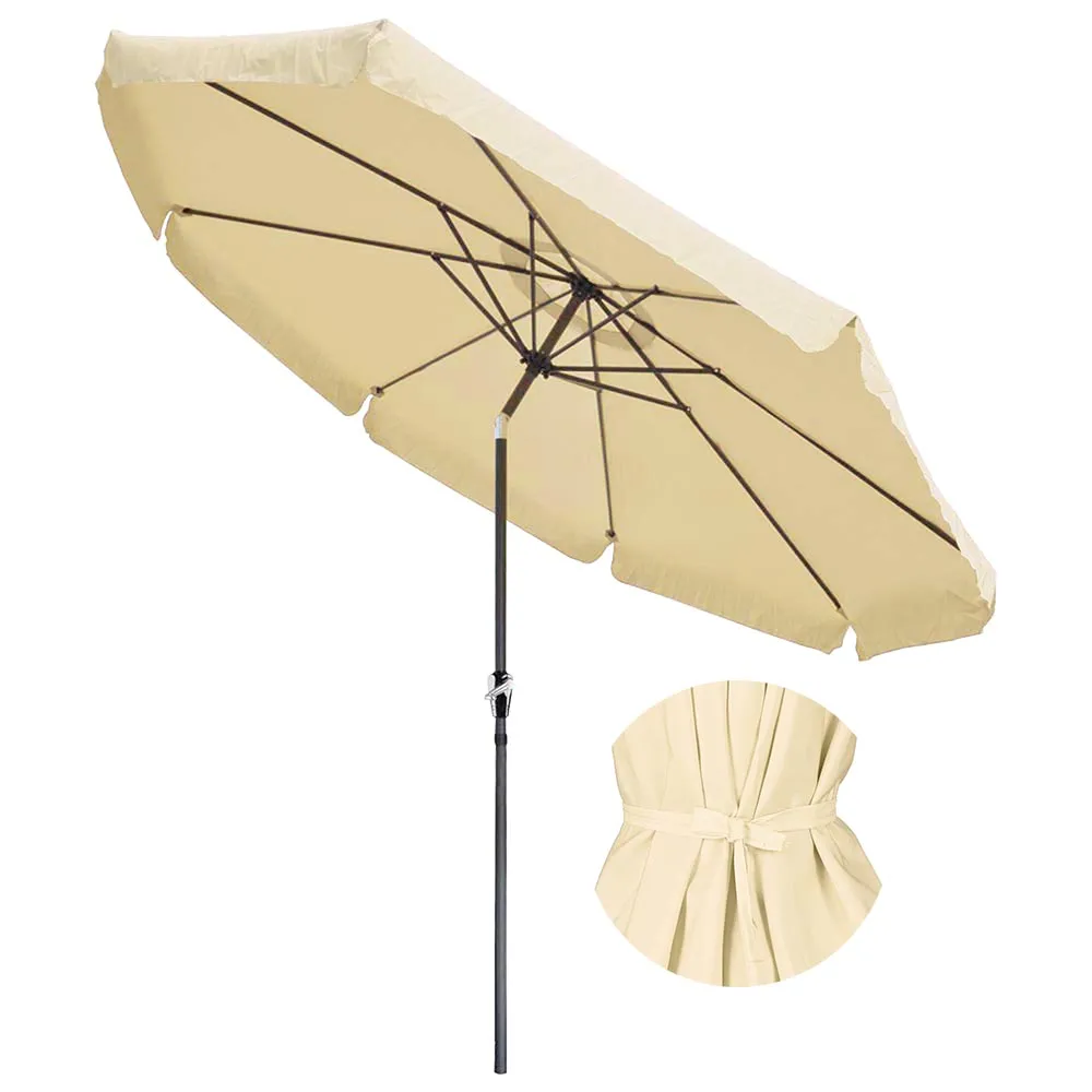 LAGarden 10ft Patio Outdoor Market Umbrella Tilt Multiple Colors