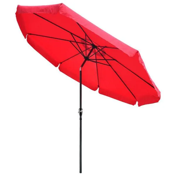 LAGarden 10ft Patio Outdoor Market Umbrella Tilt Multiple Colors