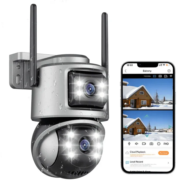 Losei A32 8MP 4K Wireless Outdoor Security Camera With Light Alarm