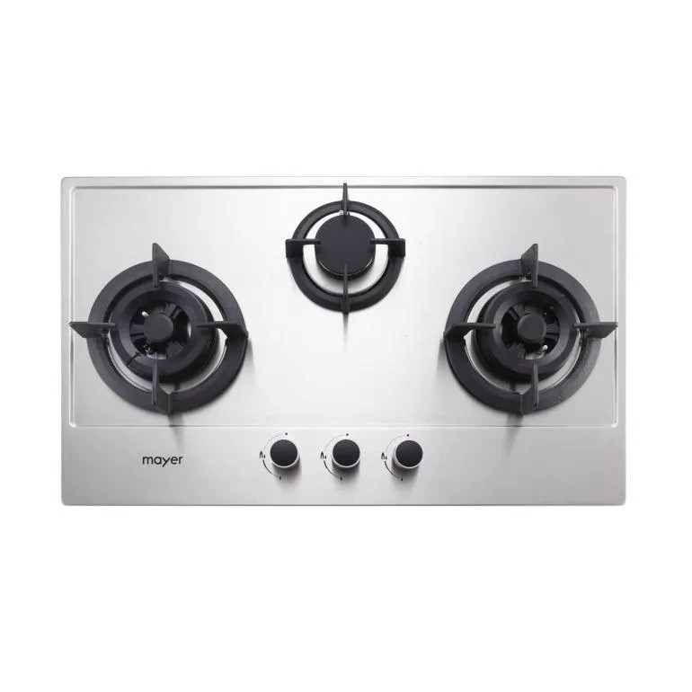 Mayer MMSS773 3 Burner Gas Hob (76cm)   MMBCH900 Chimney Hood
