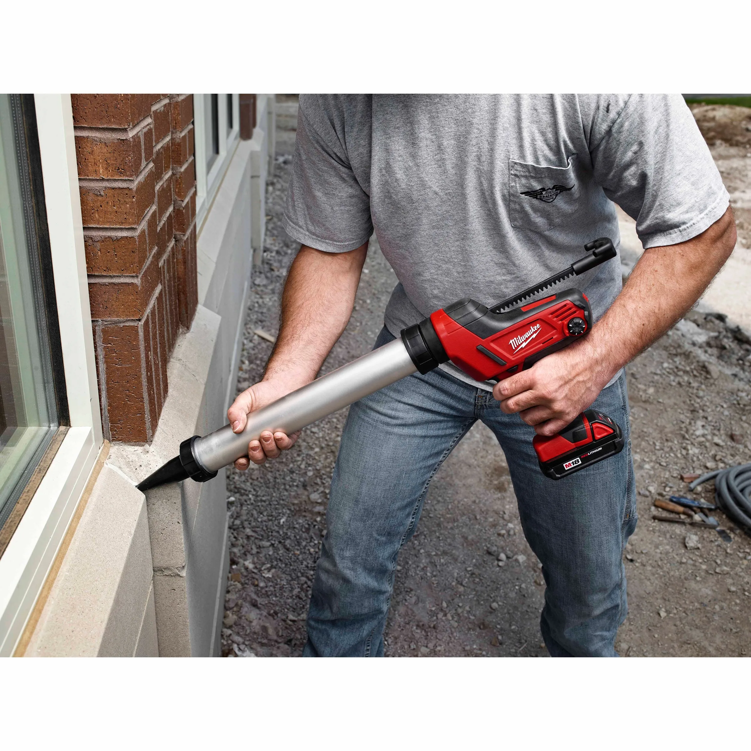 Milwaukee 2641-20 M18 Cordless 10oz. Caulk and Adhesive Gun Bare Tool