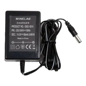 Minelab FBS Battery Charger - UK plug